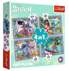 Puzzle TREFL Disney Stitch Szalony Dzień Lilo i Stitch 34633 (208 elementów)