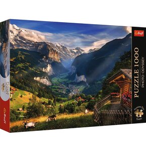 Puzzle TREFL Premium Plus Quality Photo Odyssey Dolina Lauterbrunnen 10821 (1000 elementów)