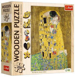 Puzzle TREFL Wooden Puzzle Pocałunek Gustav Klimt 20247 (200 elementów)