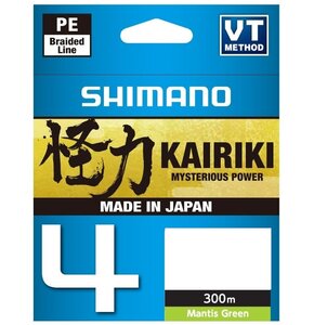 Plecionka SHIMANO Kairiki 4 0.16 mm / 300 m Zielony