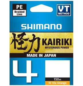 Plecionka SHIMANO Kairiki 4 0.1 mm / 150 m Pomarańczowy