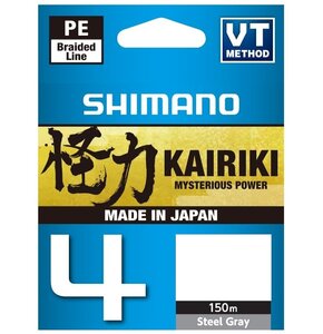 Plecionka SHIMANO Kairiki 4 0.16 mm / 150 m Szary