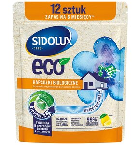 Tabletki do szamb i przydomowych oczyszczalni SIDOLUX Eco Cytryna 12 szt.