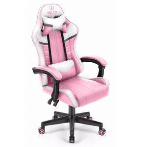 Fotel HELL'S CHAIR HC- 1004 Różowo-biało-szary