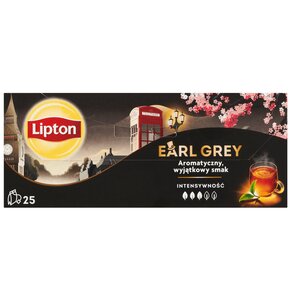 Herbata LIPTON Earl Grey Czarna (25 sztuk)