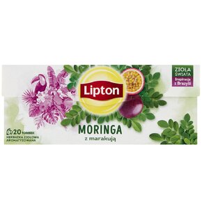 Herbata LIPTON Moringa z marakują (20 sztuk)