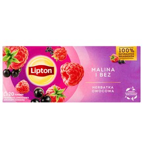 Herbata LIPTON Malina i bez (20 sztuk)