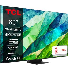 Telewizor TCL 65C855 65" MINILED 4k 144Hz Google TV Dolby Atmos Dolby Vision HDMI2.1