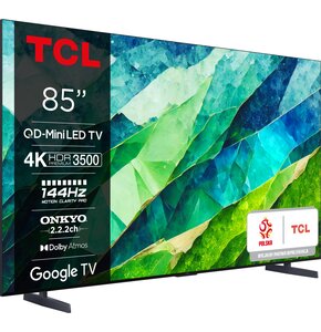 Telewizor TCL 85C855 85" MINILED 4k 144Hz Google TV Dolby Atmos Dolby Vision HDMI2.1
