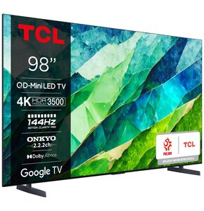 Telewizor TCL 98C855 98" MINILED 4k 144Hz Google TV Dolby Atmos Dolby Vision HDMI2.1