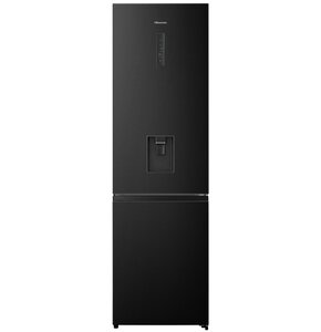 Lodówka HISENSE RB440N4WFE No Frost 200.4cm Czarna Podajnik wody Licowane drzwi Szuflada z niższą temperaturą