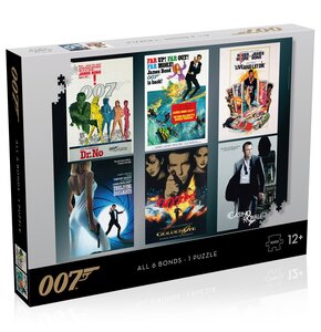 Puzzle WINNING MOVES James Bond 007 Actor debut WM01314-ML1-6 (1000 elementów)