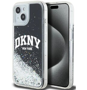 Etui DKNY Liquid Glitter Big Logo do Apple iPhone 13/14/15 Czarny