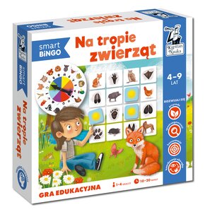 Gra edukacyjna KAPITAN NAUKA Smart Bingo Na tropie zwierząt