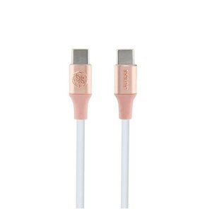 Kabel USB-C - USB-C GUESS Fast Charging 1.5m Różowy