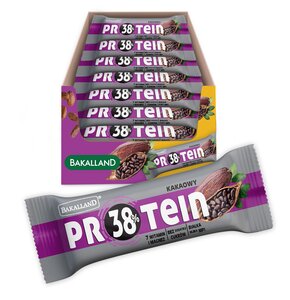 Baton proteinowy BAKALLAND Kakaowy (24 x 35 g)