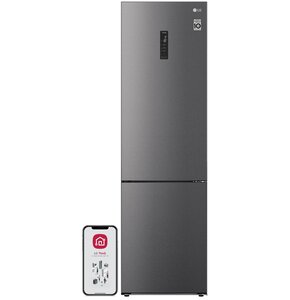 Lodówka LG GBP62DSXCC1 No Frost 203cm Ciemny srebrny DoorCooling+ FreshConverter FreshBalancer