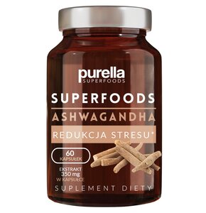 Adaptogen PURELLA Superfoods Ashwagandha (60 kapsułek)