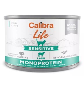Karma dla kota CALIBRA Life Sensitive Jagnięcina 200 g