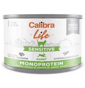 Karma dla kota CALIBRA Life Sensitive Królik 200 g