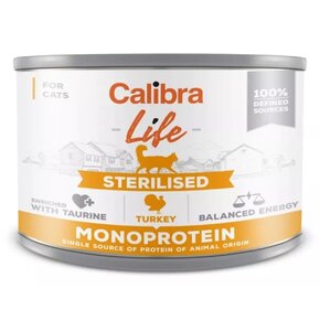 Karma dla kota CALIBRA Life Sterilised Indyk 200 g
