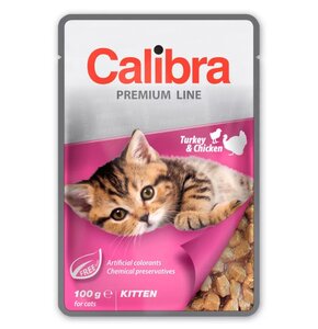 Karma dla kota CALIBRA Premium Indyk i kurczak 100 g