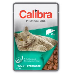 Karma dla kota CALIBRA Premium Sterilised Wątróbka 100 g