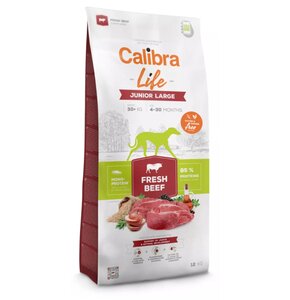 Karma dla psa CALIBRA Dog Life Junior Large Wołowina 12 kg