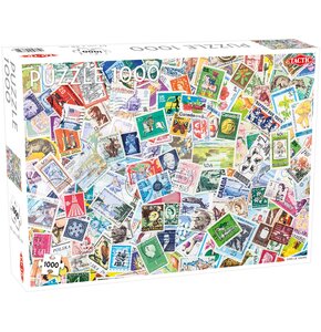Puzzle TACTIC Mnóstwo znaczków 56632 (1000 elementów)