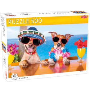 Puzzle TACTIC Wakacyjne Psy 58311 (500 elementów)