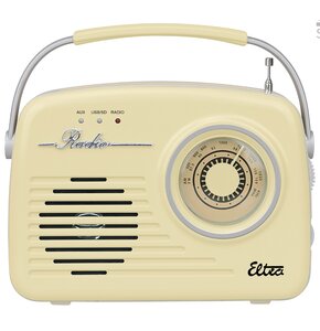 Radio ELTRA Luiza USB Analogowe Przenośne Waniliowy