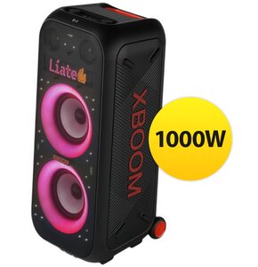 Power Audio LG XBOOM XL9T, 1000W,Bluetooth,Wyświetlacz pixelowy,Wejście mikrofonowe i gitarowe,Aplikacja XBOOM,IPX4