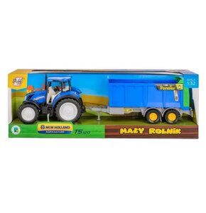 Traktor DAFFI Mały rolnik New Holland T5 z rozrzutnikiem obornika T-518