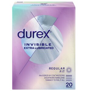 Prezerwatywa DUREX Invisible Extra Lubricated (20 szt.)