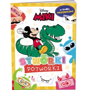 Książka z naklejkami Disney Miki Stworki Potworki (miękka okładka)