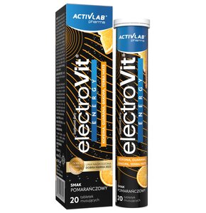 Elektrolity ACTIVLAB Electrovit Energy Pomarańczowy (20 tabletek)
