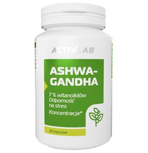 Adaptogen ACTIVLAB Ashwagandha (30 kapsułek)