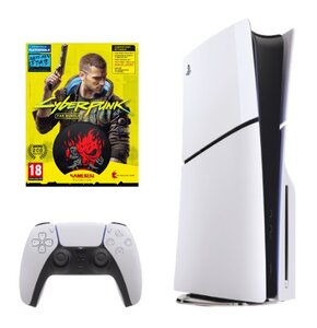 Konsola SONY PlayStation 5 Slim + Cyberpunk 2077 Fan Bundle Pack Gra PS4