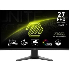 Monitor MSI MAG 27C6X 27" 1920x1080px 250Hz 1 ms [MPRT] Curved