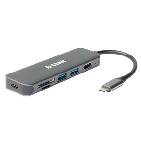 Hub D-LINK DUB-2327 USB Typu C, Pasywny
