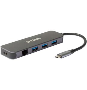 Hub D-LINK DUB-2334 USB Typu C, Pasywny