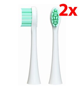 Oryginalna końcówka do szczoteczki sonicznej FEELO Pro Soft Biały (2 szt.) (Do delikatnych i wrażliwych dziąseł)