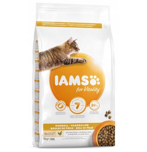 Karma dla kota IAMS For Vitality Hairball Kurczak 3 kg