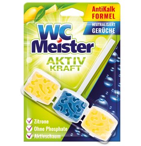 Kostka do WC WC MEISTER Aktiv kraft Cytrynowa 45g