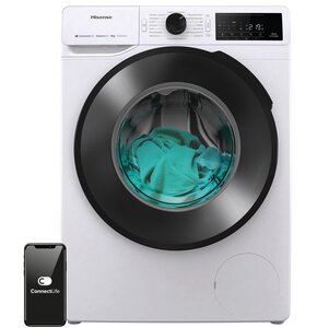 Pralka HISENSE WF3V8023BWS 8kg 1200 obr Slim 46.5cm Wi-Fi ConnectLife Programy z parą