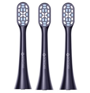 Oryginalna końcówka do szczoteczki ORO-MED Smile Granatowy (3 sztuki) (Miękkie włosie)
