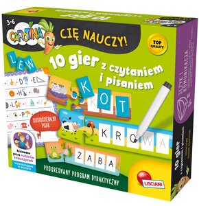 Zestaw gier LISCIANI Carotina cię nauczy 10 gier z czytaniem i pisaniem 304-PL102839