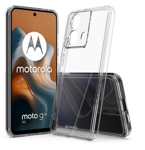Etui CRONG Crystal Shield Cover do Motorola Moto G34 Przezroczysty