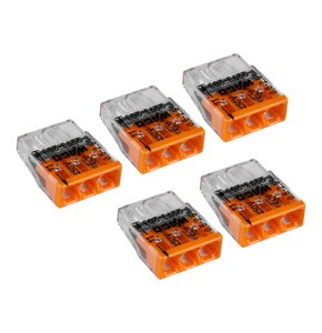 Zestaw szybkozłączek instalacyjnych DPM BMSZW13 3 x 0.5-2.5 mm2 Drut (5 szt.)