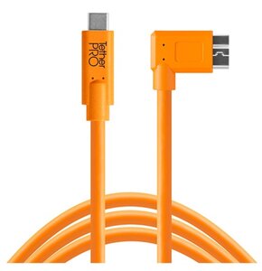 Kabel do tetheringu USB-C - USB 3.0 Micro-B TETHER TOOLS Pro Right Angle 4.6m, 5 Gb/s